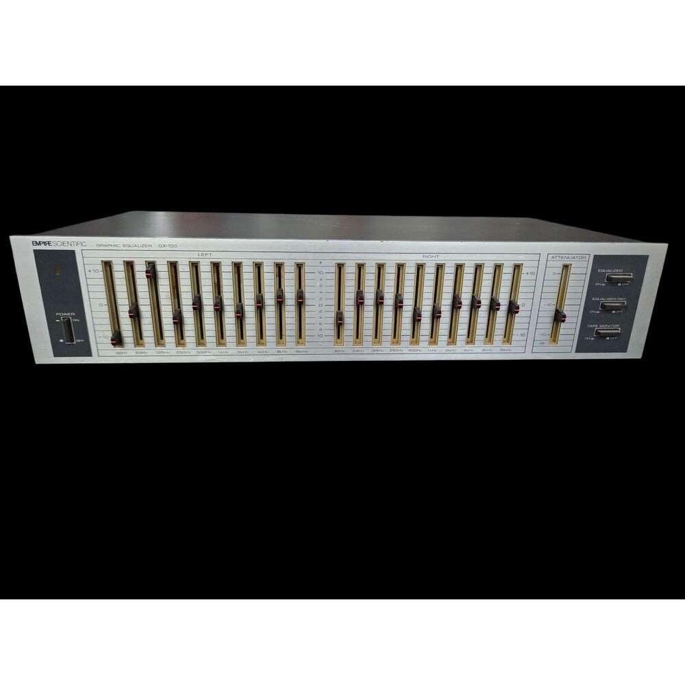 Retro EMPIRE SCIENTIFIC GX-100 Stereo Equalizer EQ Tested Vintage Audio 80s 90s